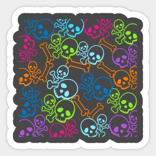 Skulls and bones Sticker